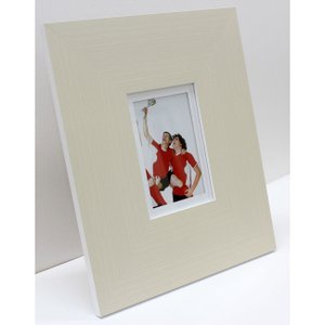 Porta Retrato Grande Moldura Cor Creme e Branca para Foto 10x15cm Porta Retrato Grande Moldura Cor Creme e Branca para Foto 10x15cm