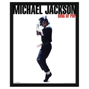 Poster Michael Jackson Moonwalk 40x50cm com/sem Moldura - Decore