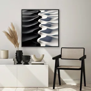 Quadro Abstrato Fluxo de Cores Quentes e Vivas Impactante com Moldura e Vidro Quadro Abstrato Fluxo de Cores Quentes e Vivas Impactante com Moldura e Vidro