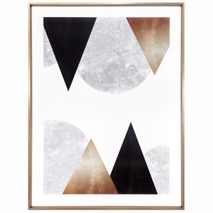 Quadro Abstrato Geométrico Escandinavo 60x80cm