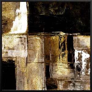 Quadro em Tela Canvas Abstrato Grande Arte Moderna com Moldura Preta Quadro em Tela Canvas Abstrato Grande Arte Moderna com Moldura Preta