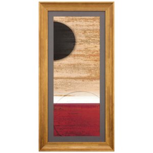 Quadro Abstrato Personalizado Meia Lua 45x90cm