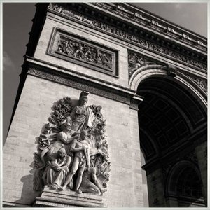 Quadro Arquitetura Arco do Trunfo por Dorival Moreira 50x50 cm Quadro Arquitetura Arco do Trunfo por Dorival Moreira 50x50 cm