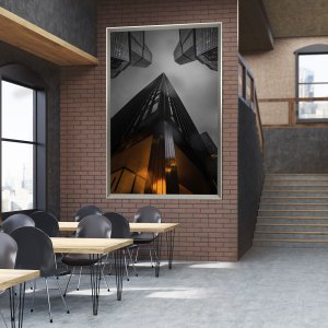 Quadro Arquitetura de Edifício Noite Luz Natural - Escolha o Tamanho Quadro Arquitetura de Edifício Noite Luz Natural - Escolha o Tamanho