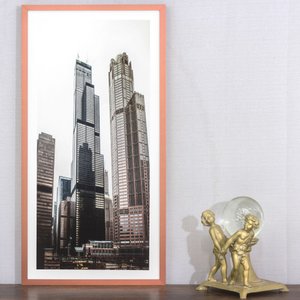 Quadro Arquitetura Foto Arranha-céus em Chicago 40x70 cm