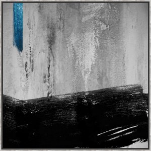 Quadro Arte Abstrata Tela Canvas com Moldura Prata - Escolha o Tamanho