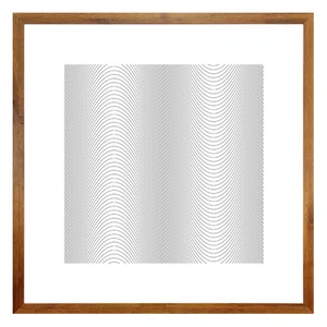 Quadro Arte Ilusão de Ótica Desenho a Lápis com Moldura Rústica