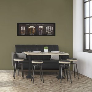 Quadro com Profundidade Copos de Cerveja Atitude é Tudo 90x30cm