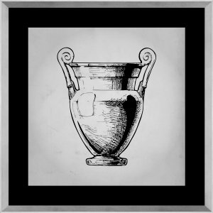 Quadro de Vaso Grego com Moldura de Alumínio 100x100cm Quadro de Vaso Grego com Moldura de Alumínio 100x100cm