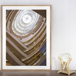 Quadro Decorativo Arquitetura Moderna Interior Edifício 60x80 cm
