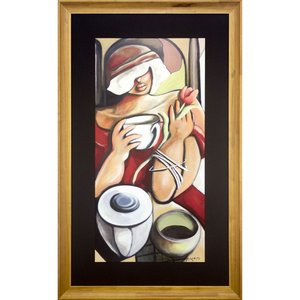 Quadro Decorativo Arte Figurativa Moderna Mulher 80x130 cm Quadro Decorativo Arte Figurativa Moderna Mulher 80x130 cm