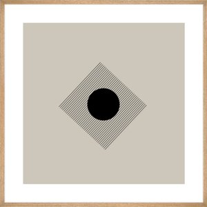 Quadro Decorativo Arte Moderna Geométrica com Fundo Nude Escolha o Tamanho