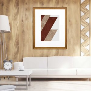 Quadro Decorativo Arte Moderna Geométrico Faixas 90x110 cm