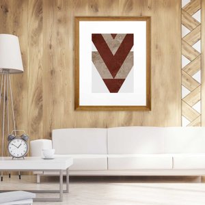 Quadro Decorativo Arte Moderna Geométrico Faixas II 90x110 cm