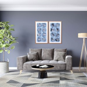 Quadro Tela Decorativa Abstrata Impressa em Preto e Branco Mulher