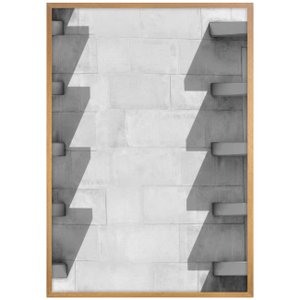 Quadro Decorativo com Moldura Arquitetura em Preto e Branco 60x80 cm Quadro Decorativo com Moldura Arquitetura em Preto e Branco 60x80 cm