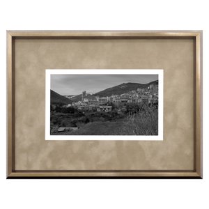 Quadro Decorativo com Moldura Bronze Paisagem Roussillon 40x30cm
