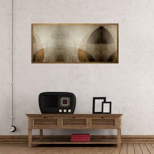 Quadro Decor Abstrato Moldura Estilo Rústica: Elegância e Originalidade para sua Decoração