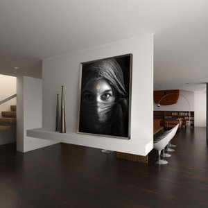Quadro Decorativo Fotografia Faces Retrato Mulher com Véu - Escolha o Tamanho Quadro Decorativo Fotografia Faces Retrato Mulher com Véu - Escolha o Tamanho