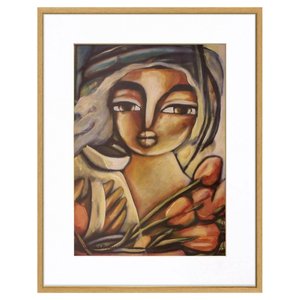 Quadro Decorativo Figurativo Mulher 70x90cm Quadro Decorativo Figurativo Mulher 70x90cm