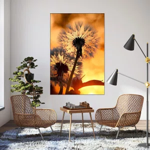 Quadro Decorativo Floral Dente de Leão Sunset 70x100 cm