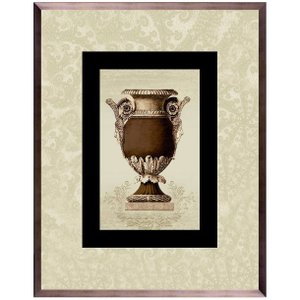 Quadro Grande com Moldura na Cor Bronze Ânfora Marrom 75x95cm Quadro Grande com Moldura na Cor Bronze Ânfora Marrom 75x95cm