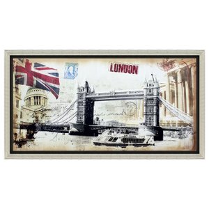 Quadro Decorativo Impressão Digital em Tela London 130x70cm Quadro Decorativo Impressão Digital em Tela London 130x70cm