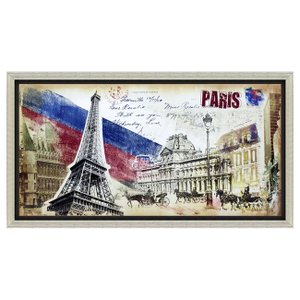 Quadro Decorativo Impressão Digital em Tela Paris 130x70cm Quadro Decorativo Impressão Digital em Tela Paris 130x70cm