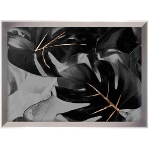 Quadro Decorativo Moderno Folhas Costela de Adão 100x70 cm