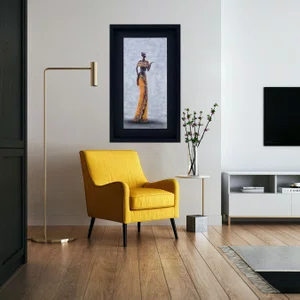Quadro Decorativo Mulher Africana 35x60cm