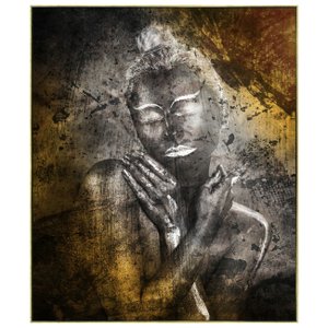 Quadro Decorativo Mulher Tela Canvas com Moldura 100x120 cm Quadro Decorativo Mulher Tela Canvas com Moldura 100x120 cm