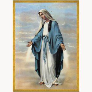 Quadro Decorativo Nossa Senhora da Medalha Milagrosa 50x70cm Quadro Decorativo Nossa Senhora da Medalha Milagrosa 50x70cm