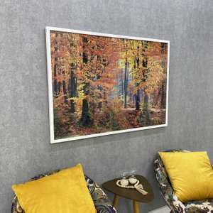 Quadro Decorativo Paisagem Floresta de Outono 120x80cm