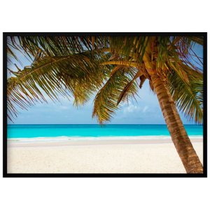 Quadro Decorativo Paisagem Praia Coqueiro 100x70cm Quadro Decorativo Paisagem Praia Coqueiro 100x70cm