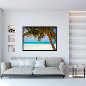 Quadro Decorativo Paisagem Praia Coqueiro 100x70cm