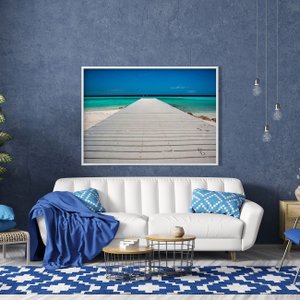 Quadro Decorativo Paisagem Praia Trapiche 140x100cm