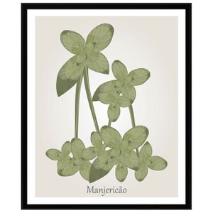 Quadro Decorativo para Cozinha Manjericão 30x40cm Quadro Decorativo para Cozinha Manjericão 30x40cm