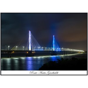 Quadro Decorativo Ponte Anita Garibaldi Laguna Santa Catarina 140x100cm
