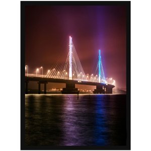 Quadro Decorativo Ponte Estaiada Anita Garibaldi Laguna 50x70cm