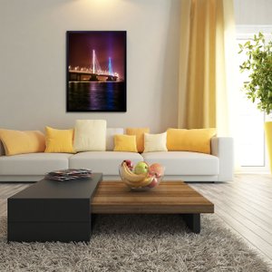 Quadro Decorativo Ponte Estaiada Anita Garibaldi Laguna 50x70cm