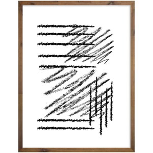 Quadro Desenho Abstrato Decorativo Riscos de Giz