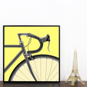 Quadro Dorival Moreira Tela Canvas Bicicleta Speed Pop Art