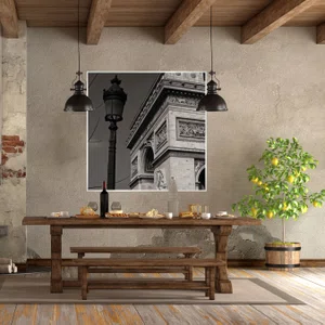 Quadro em Preto e Branco Arco do Trunfo por Dorival Moreira 50x50 cm