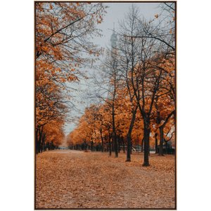 Quadro em Tela Canvas Natureza Rua Ladeada de Árvores 100x150cm Quadro em Tela Canvas Natureza Rua Ladeada de Árvores 100x150cm