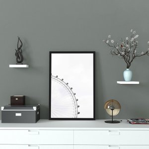 Quadro Escandinavo com Moldura Preta London Eye 40x60cm