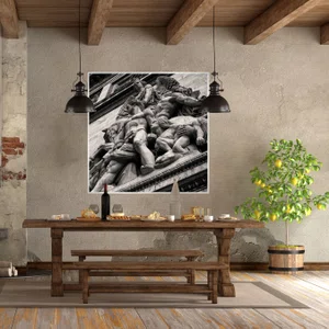 Quadro Esculturas Arco do Trunfo por Dorival Moreira 50x50 cm