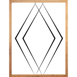 Quadro Geométrico Abstrato Triângulos Minimalista 60x80cm