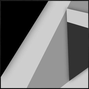 Quadro Geométrico Arte Moderna em Preto e Branco 70x70 cm Quadro Geométrico Arte Moderna em Preto e Branco 70x70 cm