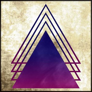 Quadro Geométrico Arte Moderna Triângulos 70x70 cm Quadro Geométrico Arte Moderna Triângulos 70x70 cm