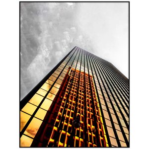 Quadro Grande Arquitetura de Edifício com Moldura Preta - Escolha o Tamanho Quadro Grande Arquitetura de Edifício com Moldura Preta - Escolha o Tamanho